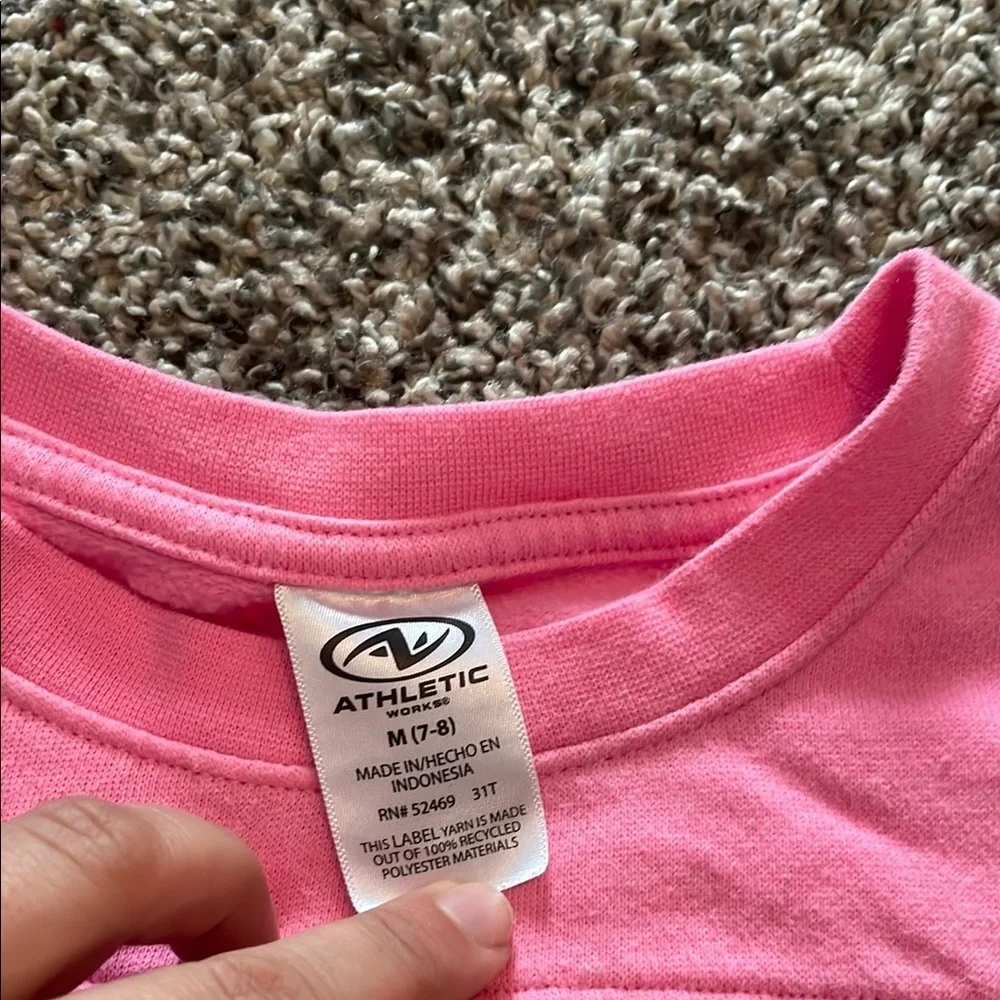 Athletic Works Pink Matching Sweatpants and Sweater